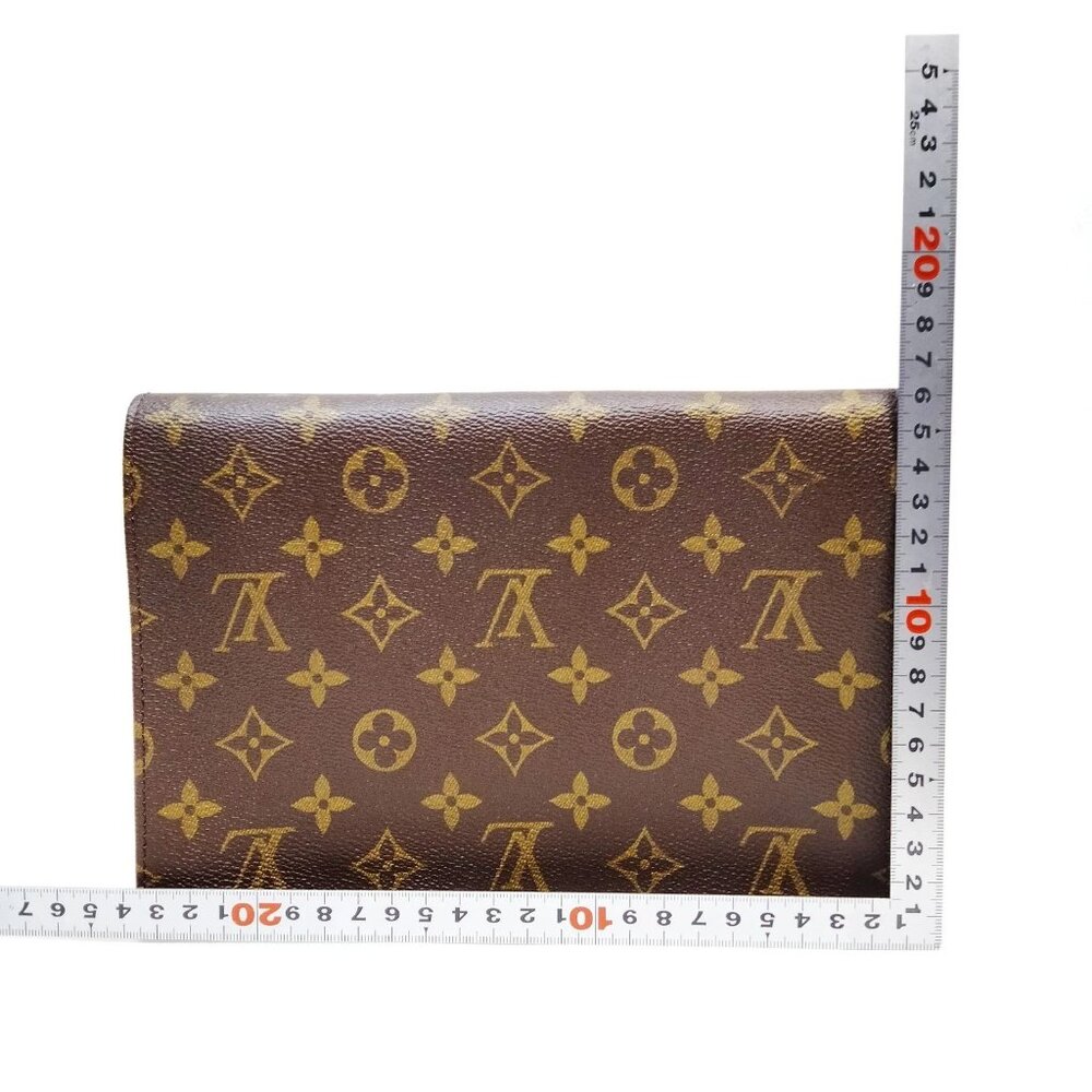 Authentic Louis Vuitton Pochette Rabat Brown Monogram Clutch Bag mn520-022826 - Picture 2 of 16